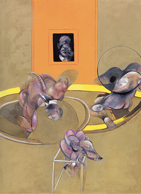 Three Figures and Portrait, 1975. Tate, London, Artwork: © 2021 Estate of Francis Bacon/Artists Rights Society (ARS), New York/DACS, London 